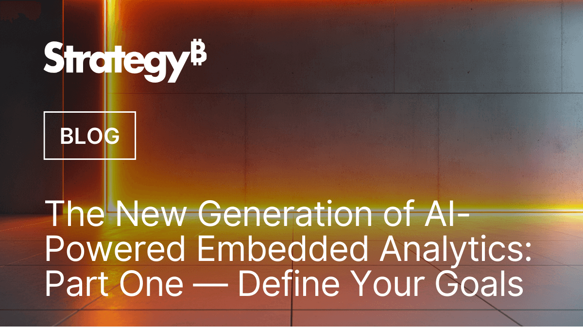 Video: AI-Driven Embedded Analytics: Setting Goals (Part One)