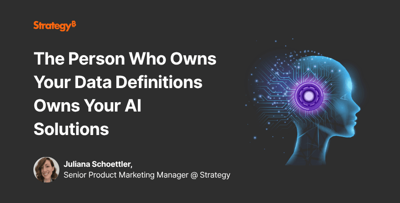 Video: The Person Who Owns Your Data Definitions Owns Your AI Solutions