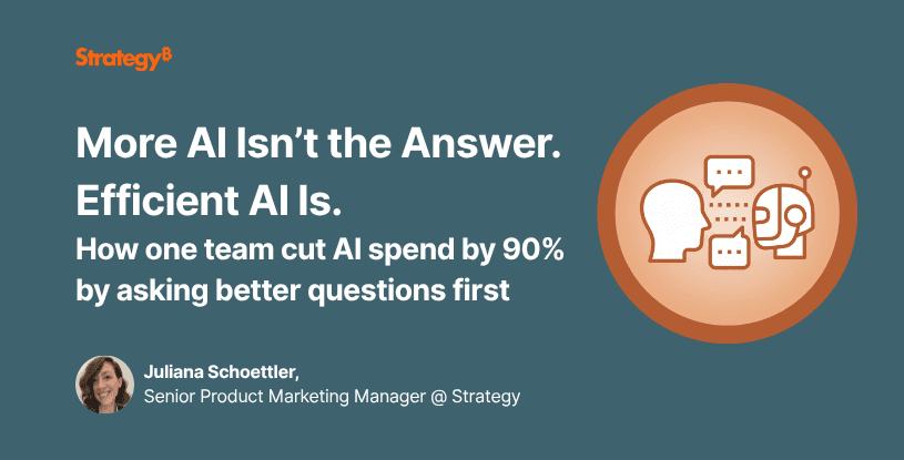Video: More AI Isn’t the Answer. Efficient AI Is.